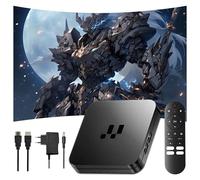 Y1 Android 16 TV Box,2GB+16GB Amlogic S905 Quad Core,4K HD Android Box with 2.4G+5G Dual WiFi and Bluetooth,100M LAN,Support HD-IN,Smart Box for TV,for Bedroom,Home Office (Bluetooth Remote control)