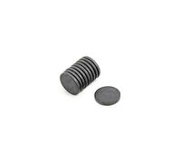 Y10 Ferrite Magnet for Arts, Craft, Science and DIY - 20mm x 3mm thick - 0.6kg Pull - Pack of 10