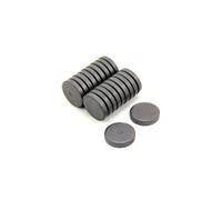 Y10 Ferrite Magnet For Arts, Craft, Science And Diy - 25mm Dia X 5mm Thick - 0.6Kg Pull - Pack Of 20