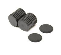 Y10 Ferrite Magnet For Arts, Craft, Science And Diy - 25mm X 3mm Thick - 0.5Kg Pull - Pack Of 20