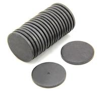 Y10 Ferrite Magnet for Arts, Craft, Science and DIY - 30mm dia x 3mm thick - 0.9kg Pull - Pack of 20