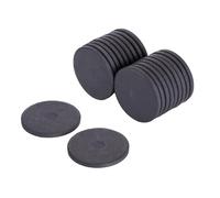 Y10 Ferrite Magnet for Arts, Craft, Science and DIY - 30mm dia x 5mm thick - 1.1kg Pull - Pack of 20