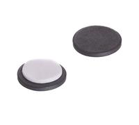 Y10 Ferrite Magnet with Self Adhesive Foam for Arts, Craft, Science and DIY - 25mm dia x 3mm thick - 0.69kg Pull - Pack of 20