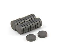Y10 Ferrite Magnets for Arts, Crafts, Model Making, DIY and Hobbies - 10mm dia x 3mm thick - 0.145kg Pull - Pack of 200