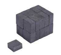 Y10 Ferrite Magnets for Arts, Crafts, Model Making, DIY and Hobbies - 10mm x 10mm x 5mm thick - 0.18kg Pull - Pack of 20