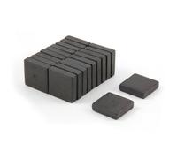 Y10 Ferrite Magnets For Arts, Crafts, Model Making, Diy And Hobbies - 19mm X 19mm X 5mm Thick - 0.48Kg Pull - Pack Of 20