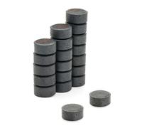 Y10 Ferrite Magnets for Arts, Crafts, Model Making, DIY and Hobbies - 8mm dia x 4mm thick - 0.084kg Pull - Pack of 200