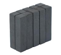 Y10 Ferrite Magnets for Arts, Crafts, Model Making, DIY and Hobbies - 9mm x 9mm x 39mm thick - 0.16kg Pull - Pack of 100