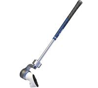 Y14S 20.5" Golf Club Attachment for Meta Quest 3/3S, Aluminum One-Piece Build Adjustable Weighted VR Golf Club Handle Accessories for Golf+ with Real Grip, 90 Degree Keep Tracking (Weighted - Blue)