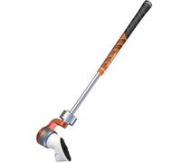 Y14S 20.5" Golf Club Attachment for Meta Quest 3/3S, Aluminum One-Piece Build Adjustable Weighted VR Golf Club Handle Accessories for Golf+ with Real Grip, 90 Degree Keep Tracking (Weighted - Orange)