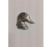 Y28 Duck’s Head Made from Solid Fine English Pewter Pin Lapel badge POSTED BY US GIFTS FOR ALL 2016 FROM DERBYSHIRE UK