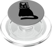 Y2K 90s Ashamed Cat Tomcat in Sack Mask PopSockets PopGrip for MagSafe