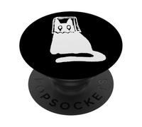 Y2K 90s Ashamed Tomcat Cat in Sack Mask PopSockets Adhesive PopGrip