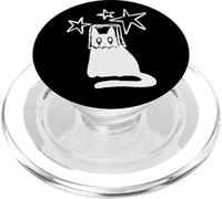 Y2K 90s Ashamed Tomcat Cat in Sack Mask under Starry Sky PopSockets PopGrip for MagSafe