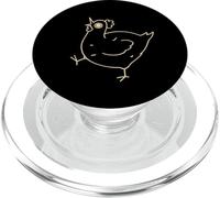 Y2K 90s Crazy Scary Hen Chicken is Scared. PopSockets PopGrip for MagSafe