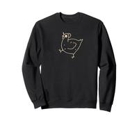 Y2K 90s Crazy Scary Hen Chicken is Scared. Sweatshirt