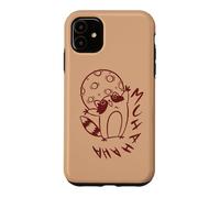Y2K 90s Creepy Raccoon Evil Laugh Beneath the Moon Case for iPhone 11