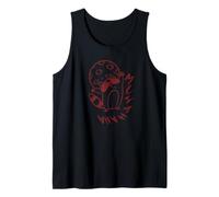 Y2K 90s Creepy Raccoon Evil Laugh Beneath the Moon Tank Top