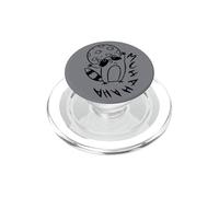 Y2K 90s Creepy Raccoon Evil Laugh Under the Moon PopSockets PopGrip for MagSafe