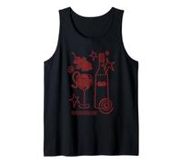 Y2K 90s Curious Cute Kitten Stuck in a Wine Glass Tank Top