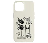 Y2K 90s Cute Curious Kitten Stuck in a Wine Glass Case for iPhone 15
