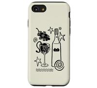 Y2K 90s Cute Curious Kitten Stuck in a Wine Glass Case for iPhone SE (2020) / 7/8