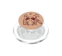 Y2K 90s Cute Raccoon Pizza Thief Beneath the Stars PopSockets PopGrip for MagSafe