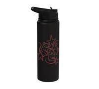 Y2K 90s Cute Rats Dancing Around Beneath the Stars Stainless Steel Insulated Water Bottle