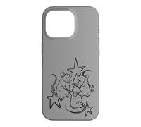 Y2K 90s Cute Rats Dancing in a Circle Beneath the Stars Case for iPhone 16 Pro