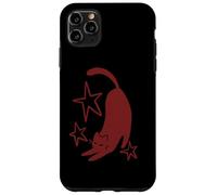 Y2K 90s Cute Sleepy Tomcat Cat Stretching beneath the Stars Case for iPhone 11 Pro Max