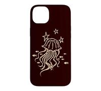 Y2K 90s Fish and Jellyfish under Stars Case for iPhone 14 Plus