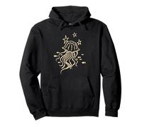 Y2K 90s Fish and Jellyfish under Stars Pullover Hoodie