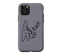 Y2K 90s Jazz Star Playing Blue Notes on Saxophone Case for iPhone 11 Pro