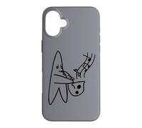 Y2K 90s Jazz Star Playing Blue Notes on Saxophone Case for iPhone 16 Plus