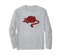 Y2K 90s Lazy Chubby Tomcat Cat Lying on Its Back Long Sleeve T-Shirt