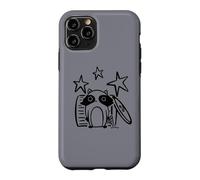 Y2K 90s Pizza Thief Cute Raccoon Beneath the Stars Case for iPhone 11 Pro