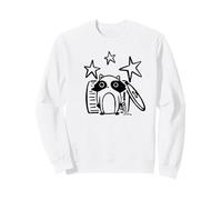 Y2K 90s Pizza Thief Cute Raccoon Beneath the Stars Sweatshirt