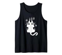 Y2K 90s Scared Clinging Tomcat Cat Leaving Scratch Marks Tank Top