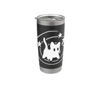 Y2K 90s Scary Tomcat Cat is Scared Under Starry Tail Stainless Steel Insulated Tumbler