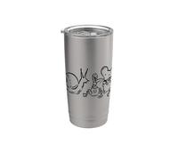 Y2K 90s Snail Mouse and Worm at Tea Time Stainless Steel Insulated Tumbler