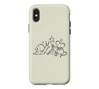 Y2K 90s Snail Mouse and Worm Tea Time Beneath the Stars Case for iPhone X/XS