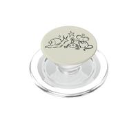 Y2K 90s Snail Mouse and Worm Tea Time Beneath the Stars PopSockets PopGrip for MagSafe