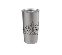 Y2K 90s Snail Mouse and Worm Tea Time Beneath the Stars Stainless Steel Insulated Tumbler