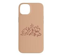 Y2K 90s Tea Time Beneath the Stars with Snail Mouse and Worm Case for iPhone 14 Plus