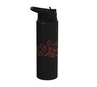 Y2K 90s Tea Time Beneath the Stars with Snail Mouse and Worm Stainless Steel Insulated Water Bottle