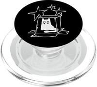 Y2K 90s Trapped Tomcat Cat Sad under Starry Sky PopSockets PopGrip for MagSafe