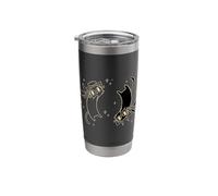 Y2K 90s Ying Yang Cat Tomcat Evil and Sweet Stainless Steel Insulated Tumbler