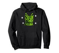 Y2K Alien Cat Meme Retro Silly Cat Vintage Space Kitty Funny Pullover Hoodie