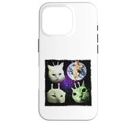 Y2k Alien UFO Cat Vintage 90s Retro Silly Cats Cat Lover Case for iPhone 16 Pro