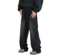 Y2k Baggy Jeans Men's Hip Hop Jeans - 90s Retro Wide Leg Skate Denim Pants Loose Fit Oversized Streetwear 2025